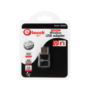 Adaptador USB Wi-Fi inalámbrico 300 Mbps eTouch